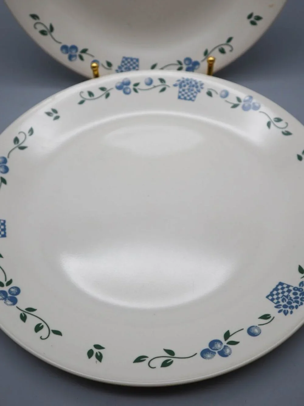 2 Corning Corelle Blueberry Bouquet Dinner Plates 10 1/4